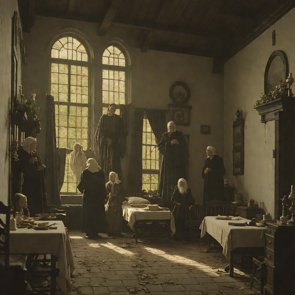 The Hospice Behind The Scenes from "The Unlikely Pilgrimage of Harold Fry". The quiet subplot of St Bernadine's Hospice: Queenie's waiting, the nuns' care, the postcards, and her death.