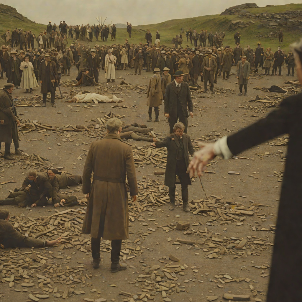 Blame For David's Death from "The Unlikely Pilgrimage of Harold Fry". The long conflict over who failed David: Bantham, the marriage's accusations, the photograph of the supporting hand, and the final release.