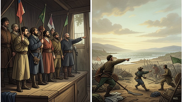 The Campaign Compressed from "Henry V". The Campaign Compressed Time made swift Chorus moves the audience from England to ships, siege, and battlefield through invitation and narration.