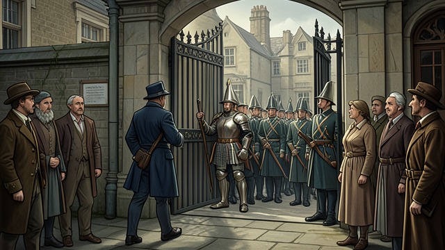 The Town Surrenders from "Henry V". The Town Surrenders Lives entrusted to the victor The Governor yields the town and its people to King Henry V’s mercy.