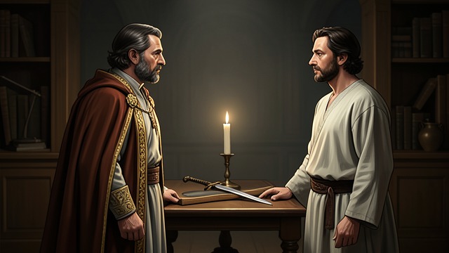 A Demand Delivered from "Henry V". A Demand Delivered Royal confrontation Exeter brings King Henry V’s demand for the French crown to the King of France.