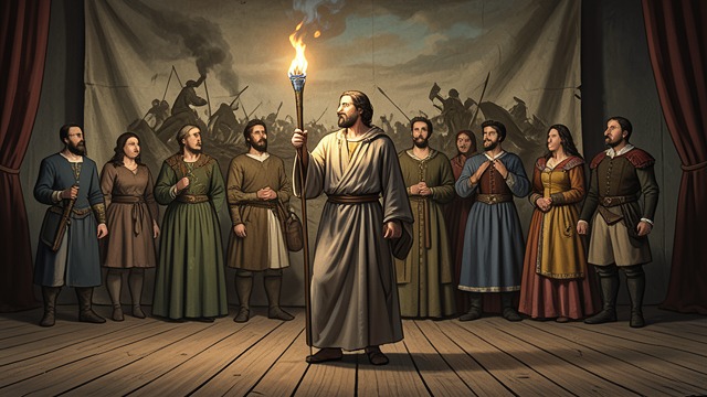 The Muse Requested from "Henry V". The Muse Requested Epic scale desired Chorus asks for a Muse of fire and a stage fit for monarchs and armies.