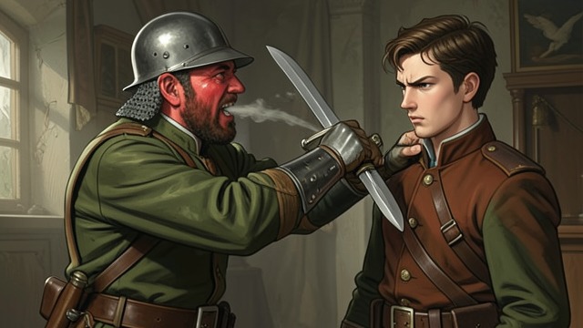 A Captive Taken from "Henry V". A Captive Taken A prisoner won by threat Ancient Pistol captures a French soldier and demands ransom while misunderstanding the man’s language.