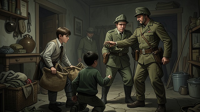 A Prisoner Taken by Pistol from "Henry V". A Prisoner Taken by Pistol A hollow performance The Boy watches Pistol take a French prisoner for ransom while using theatrical threats.