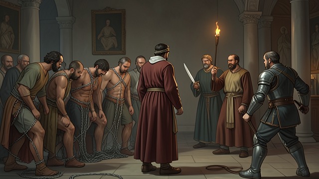 Justice Before Embarkation from "Henry V". Justice Before Embarkation Law takes precedence King Henry V declines revenge against his own person but delivers the conspirators to the kingdom’s laws.