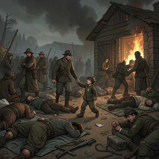 The War’s Human Cost from "Henry V". This thread follows the material and emotional damage produced by the campaign, from threatened civilians to the exhausted, dead, and grieving.