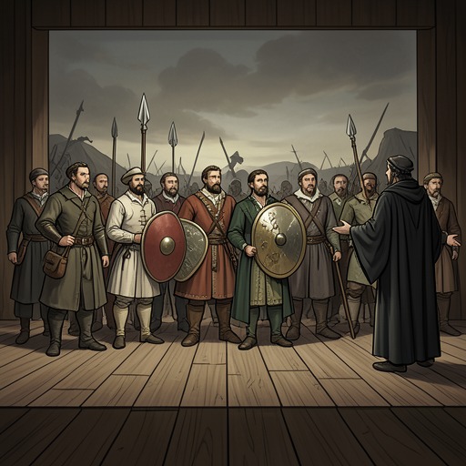 The Chorus and Historical Memory from "Henry V". This thread follows how the Chorus frames the campaign as both national legend and incomplete theatrical reconstruction.