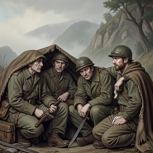 The English Common Soldier from "Henry V". This thread follows ordinary soldiers’ fear, arguments about kingship, and the struggle to make meaning of battle.