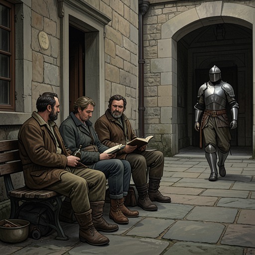 Falstaff’s Absence from "Henry V". This thread follows the old companions left behind as Sir John Falstaff’s death exposes the distance between former fellowship and the king’s new life.