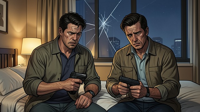 The Hotel Window Attack from "Secret Invasion". The Hotel Window Attack Their date becomes combat A sligger smashes through the hotel window, cutting Josh off from his gun while another appears outside.