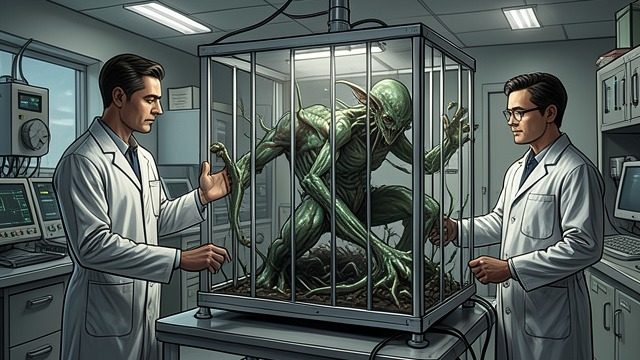 A Threat That Grows Fast from "Secret Invasion". A Threat That Grows Fast Growth in captivity The Richmond hatchlings double in size within hours and attack the enclosure.