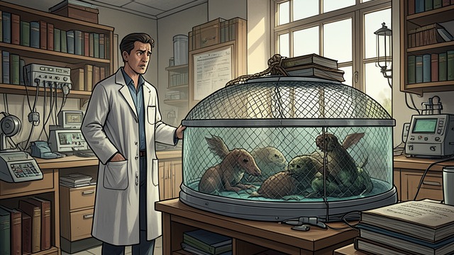 Containment Fails in Principle from "Secret Invasion". Containment Fails in Principle Three active animals The remaining eggs hatch, and the juveniles repeatedly strike their enclosure.