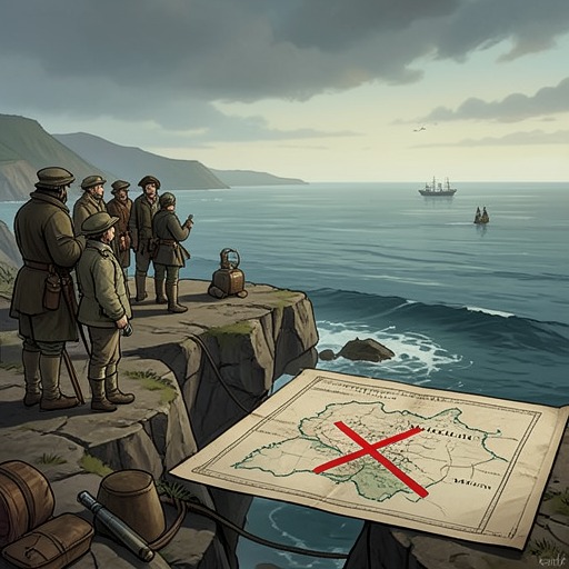 The Old Threat Returns from "Secret Invasion". This flow connects the earlier Wrecker Island extermination to the new crisis, showing how confidence in a local victory gives way to a coastwide emergency.
