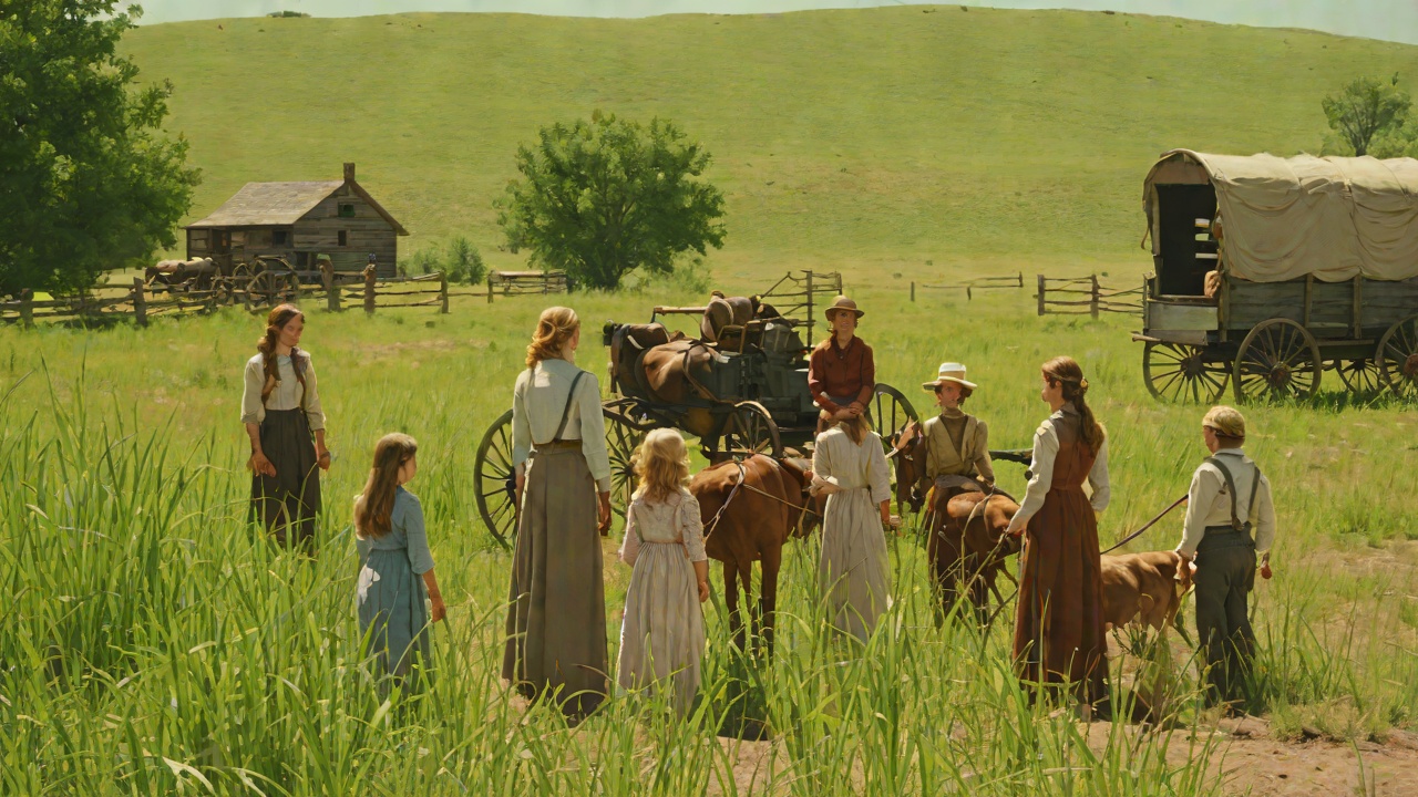 Choosing the Claim from "Little House on the Prairie". Choosing the Claim Scene Pa drives the wagon into the tall grass and decides on a spot near a creek with a wide view of the prairie.