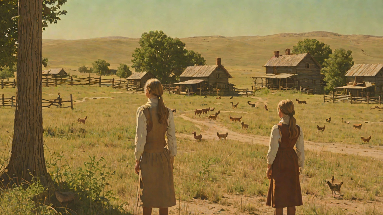 Laura Watches Prairie Creatures from "Little House on the Prairie". Laura Watches Prairie Creatures Scene Laura and Mary watch baby prairie chickens run to their mothers and see snakes lying in the sun.