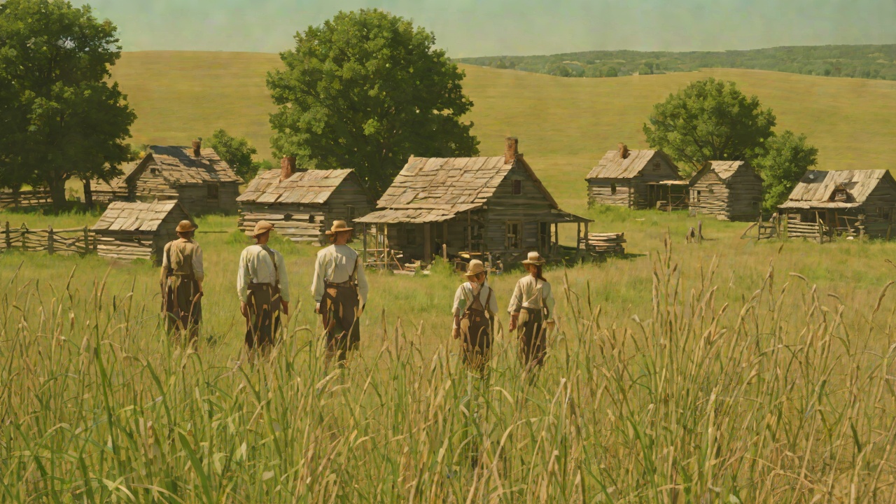Pa's Dream of Few Settlers from "Little House on the Prairie". Pa's Dream of Few Settlers Scene Pa dreams of a country where the land is flat, the grass is thick, and only Indians live.