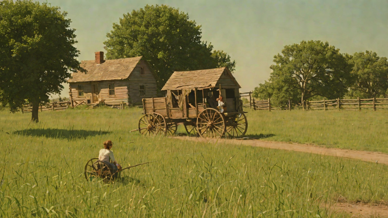 Leaving Home Again from "Little House on the Prairie". Leaving Home Again Scene The wagon pulls away from the little house, and Laura sees it standing alone with the grass waving around it.