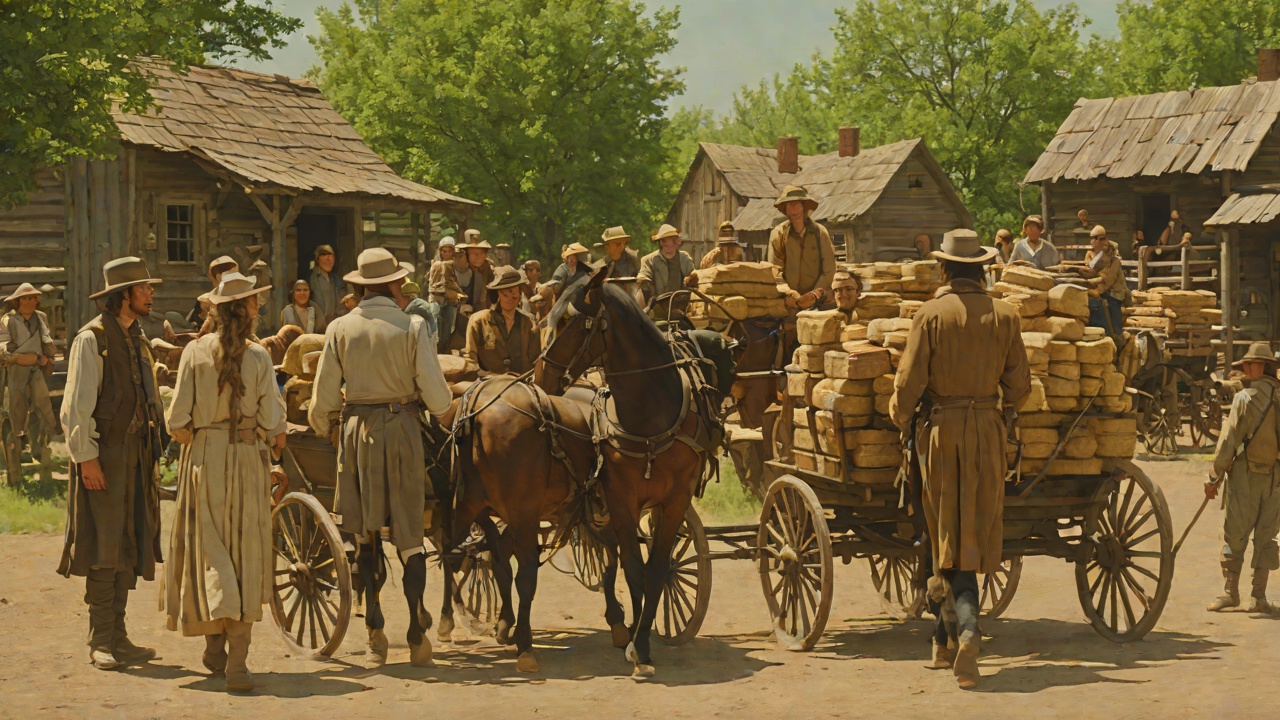 Trading Furs in Independence from "Little House on the Prairie". Trading Furs in Independence Scene Pa drives the wagon to Independence, trades the furs for a plough and seeds, and brings home gifts for the family.