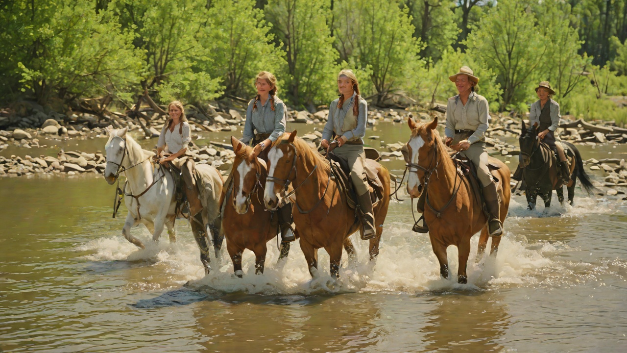 Pa and Ma Survive the Creek from "Little House on the Prairie". Pa and Ma Survive the Creek Scene Pa jumps into the water to guide the horses, and Ma takes the reins, her face white but her hands steady.