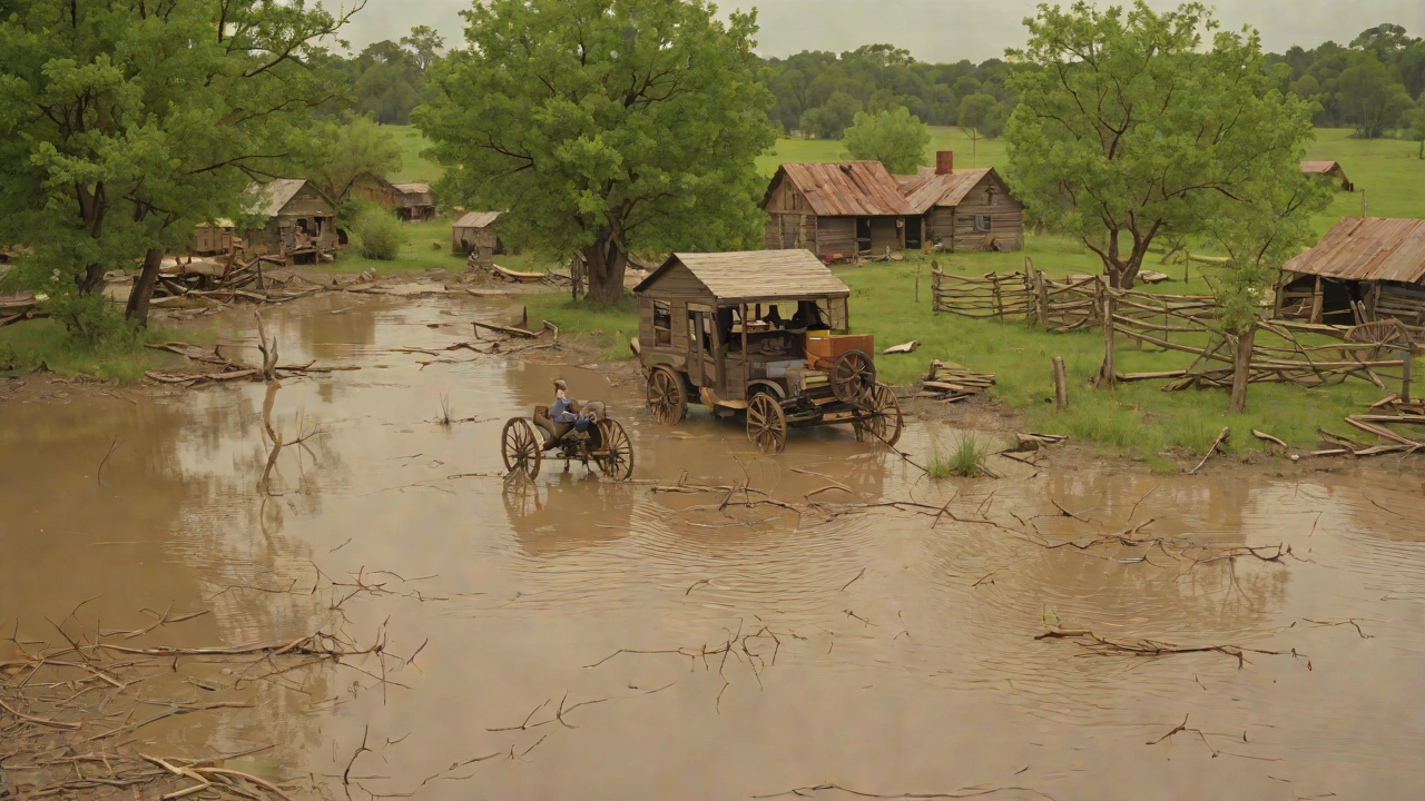 Said After the Flooded Creek from "Little House on the Prairie". Said After the Flooded Creek Scene After the wagon almost drowns, Pa tells Ma that all is well that ends well. He is wet and tired, but the family is alive.