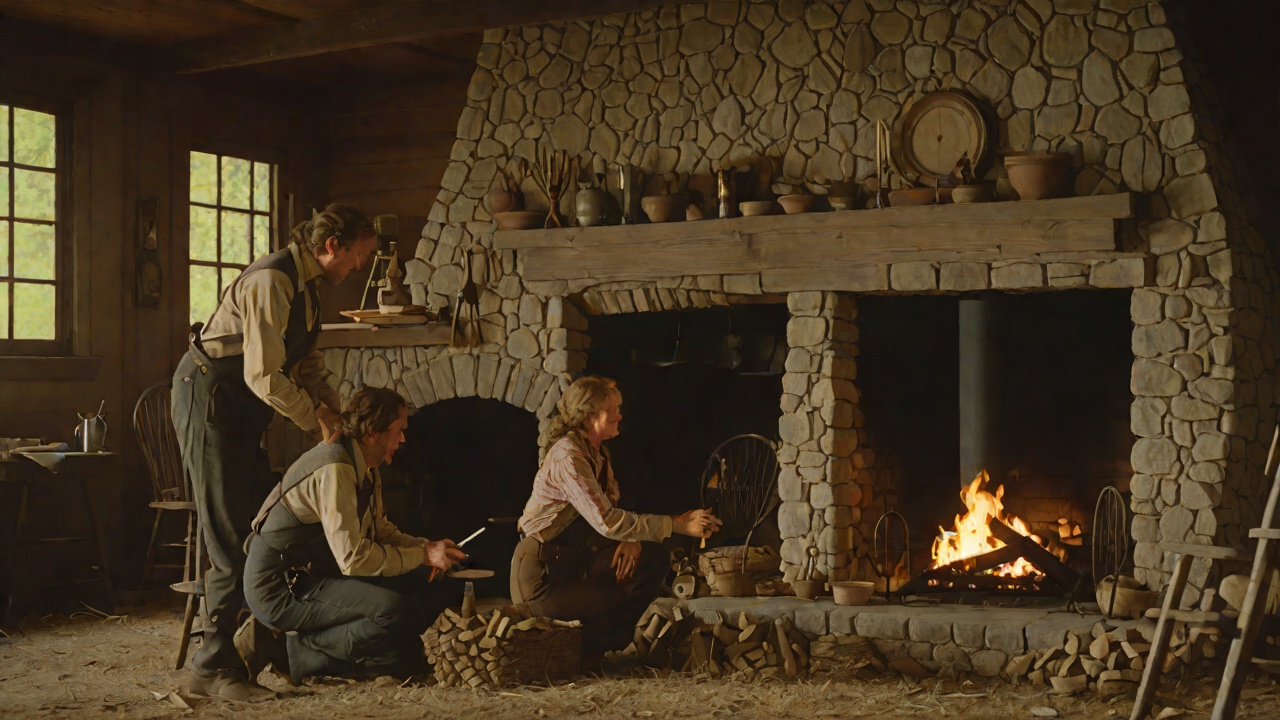 Pa Builds the Fireplace for Ma from "Little House on the Prairie". Pa Builds the Fireplace for Ma Scene Pa tells Ma he is going to build her a fireplace so she can cook inside the house.