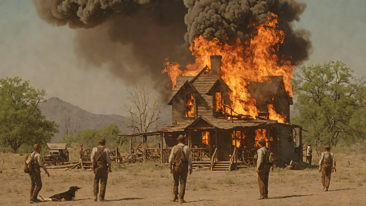 Mr Scott Fears the Indian Fire from "Little House on the Prairie". Mr Scott Fears the Indian Fire Scene Mr Scott and Mr Edwards come to the house after the fire and worry that Indians set it to frighten the settlers.