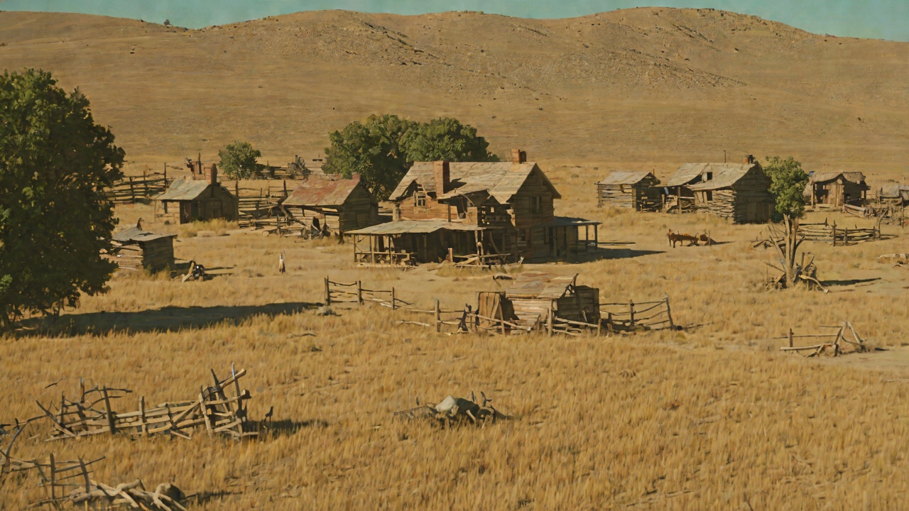 The West Beyond the Claim from "Little House on the Prairie". The West Beyond the Claim Scene Pa says the country is great but wild for many years, and Laura feels excitement inside despite losing the house.