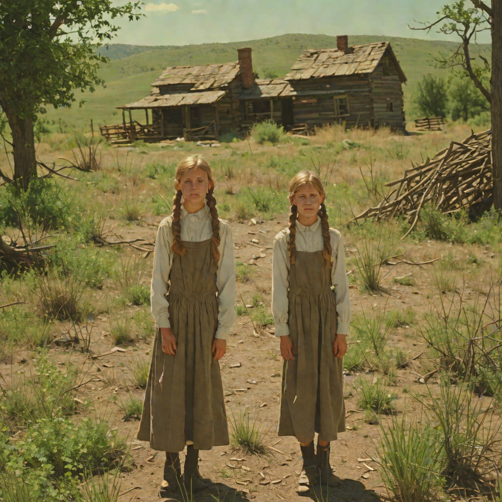 Childhood Wonder in a Dangerous World from "Little House on the Prairie". This thematic flow follows Laura's childlike awe as it survives fear and hardship, shaping her memory of the prairie year.