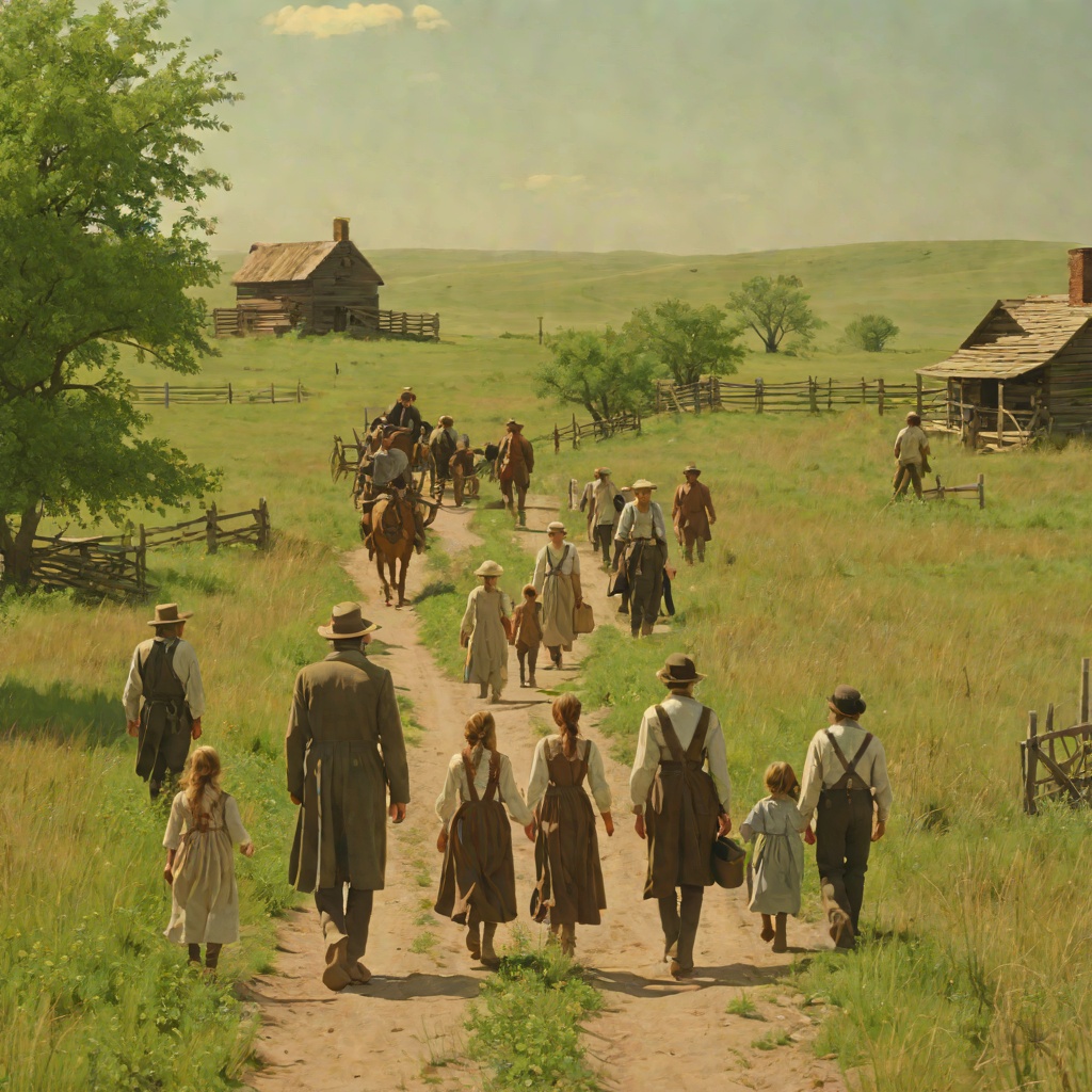 The Departure from the Prairie from "Little House on the Prairie". This flow follows the final movement of the Ingalls family away from the little house, from the green spring and Pa's anger to the empty horizon.