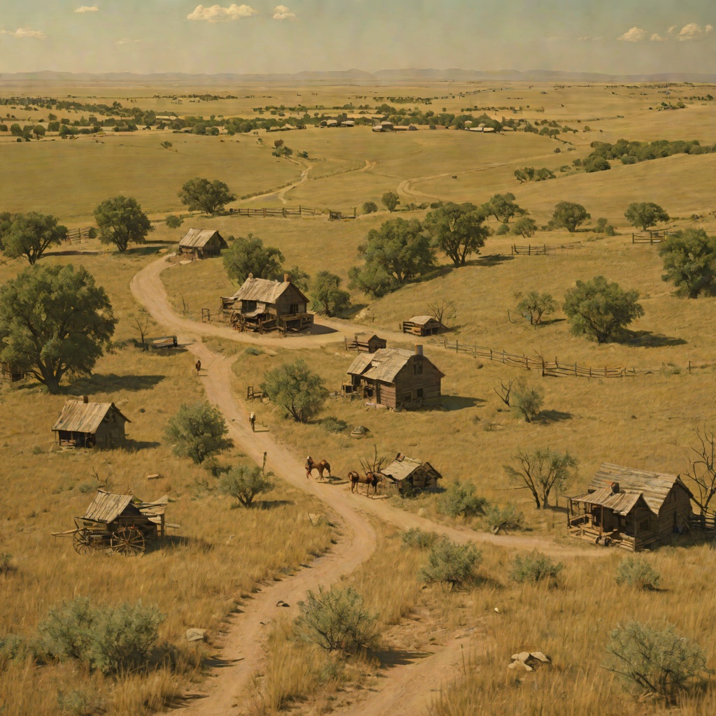 The Journey West to Indian Territory from "Little House on the Prairie". This flow traces the Ingalls family's overland passage from Wisconsin through the Mississippi Valley and into the Kansas prairie, ending with their first sight…