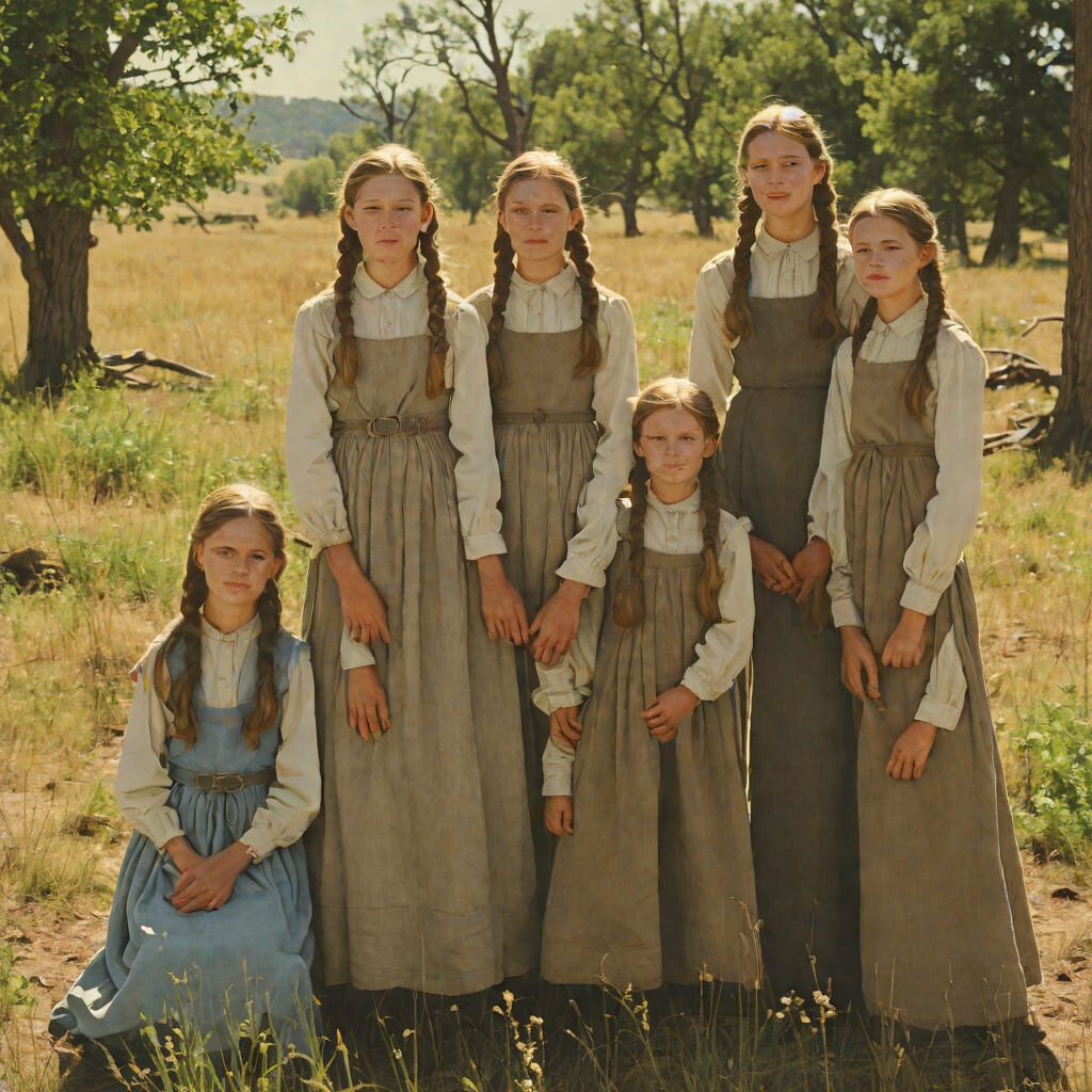 Laura and Mary's Sisterhood from "Little House on the Prairie". This emotional thread traces the relationship between Laura and Mary as they grow through danger, generosity, and shared wonder.