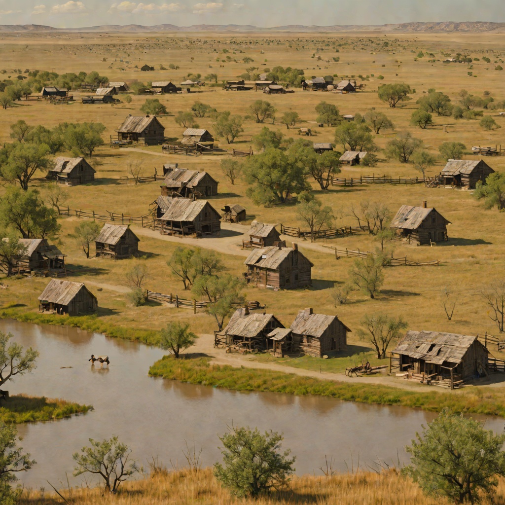 The Settlement Year in Indian Territory from "Little House on the Prairie". This flow traces the turning seasons of the Ingalls family's first year, from summer pastures to winter floods, fever, and the spring crisis.