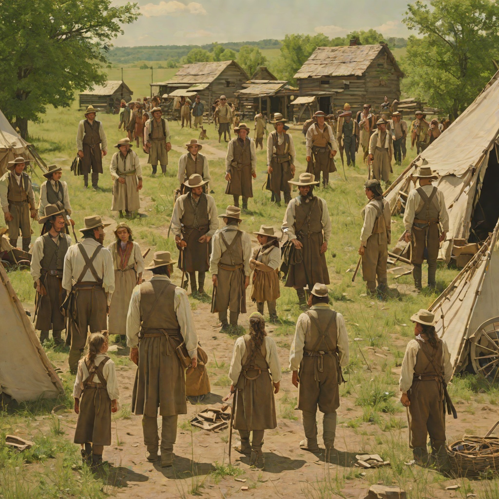 Settlers and Indians: From Uneasy Contact to Separation from "Little House on the Prairie". This conflict flow follows the shifting relationship between the Ingalls family and the Osage people, from first visits to the final empty prairie.