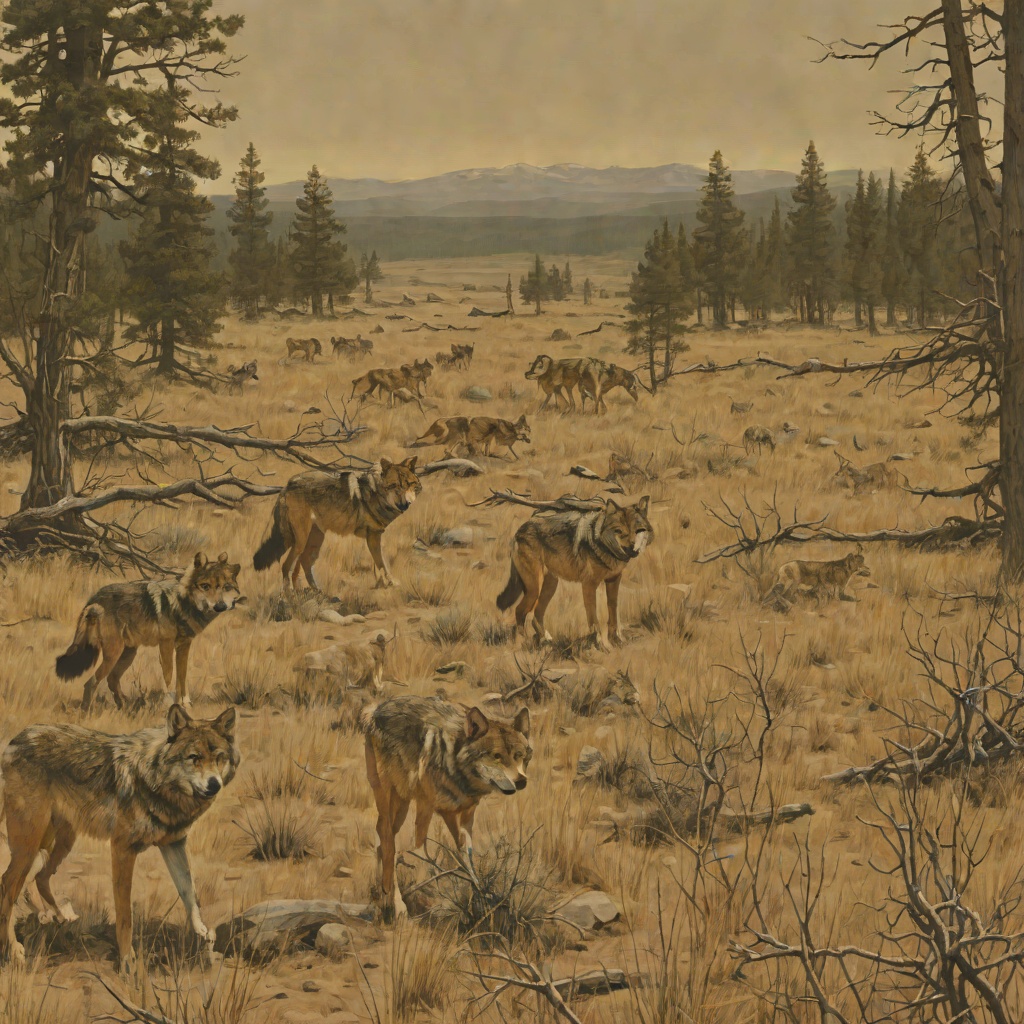 Wolves and the Wilderness Threat from "Little House on the Prairie". This conflict flow follows the wolves as both real animals and symbols of the frontier's dangers, from the first howls to the moonlit siege of the cabin.