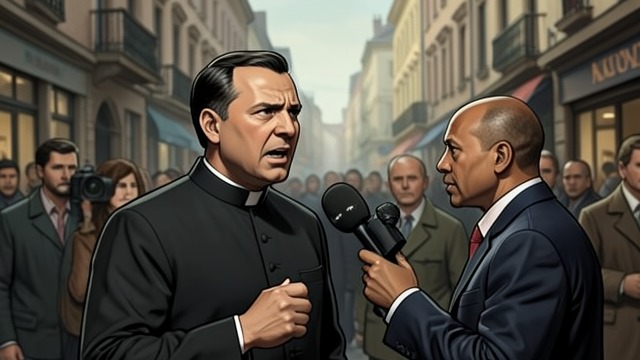 A Reporter Is Put on Notice from "Strangers". Wycazik prepares to speak A call to the press After learning that Calvin Sharkle’s siege has ended in disaster, Stefan Wycazik tells his curate to alert a…