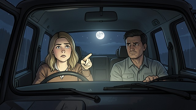 A Memory Breaks Through from "Strangers". The remembered moon A sudden recognition As the group travels through the storm, Marcie screams that she sees the moon and begins recalling fragments of the…