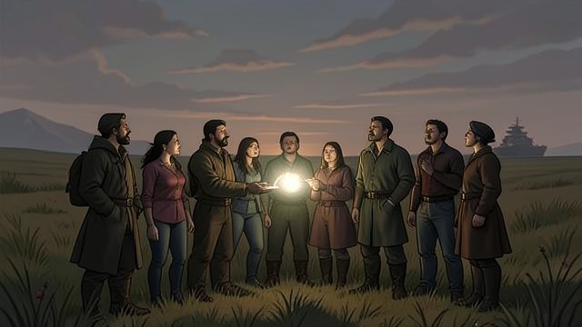 Remembering the Ship from "Strangers". Identity returns with the truth A collective recovery The witnesses reconstruct the ship’s arrival and their entry into it.