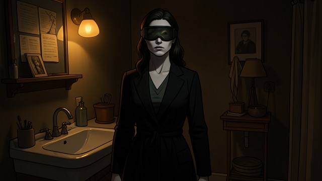 Resisting the Blackout from "Strangers". Fear becomes evidence The triggers make sense Ginger connects black gloves, a dark visor, the sink, and amber lamps to her captivity at the motel.
