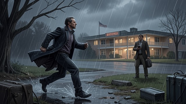 Reunion at Thunder Hill from "Strangers". The friend arrives An urgent journey Parker reaches Elko during the storm and finds Stefan Wycazik, who also needs a ride to the motel.