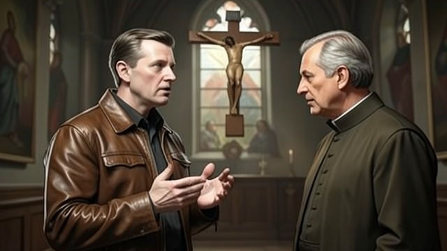 The Warning Was Real from "Strangers". A madman’s words carry truth A priest hears the pattern Stefan Wycazik learns that Calvin shouted about visitors from the sky and people being changed.