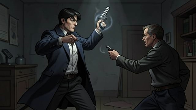 A Demonstration of Human Agency from "Strangers". The powers save rather than conquer A weapon is removed Dominick Corvaisis uses telekinesis to pull weapons from Falkirk and Horner.