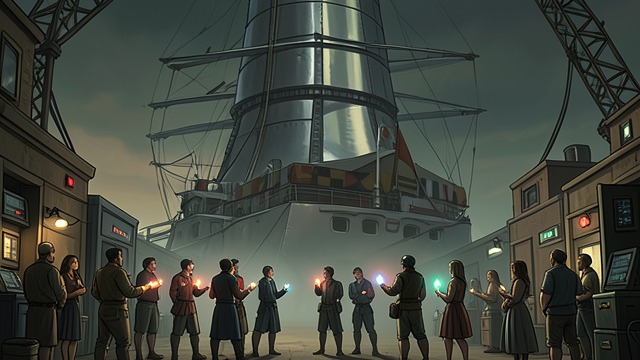 The Ship and the Gift from "Strangers". The hidden encounter A dangerous return The survivors reach the alien spacecraft hidden at Thunder Hill.