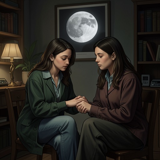 Jorja and Marcie Hold On to Each Other from "Strangers". This thread follows Jorja Monatella as she protects Marcie through grief, obsession, and the unsettling return of their shared memory.