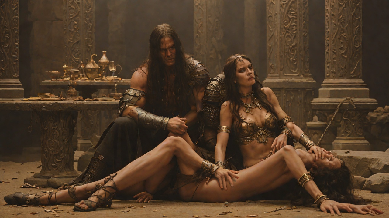 Valeria's Plea from "Conan the Barbarian". Valeria's Plea Valeria pours jewels over Conan's body and begs him to stay, to live, to let the cult keep its princess.