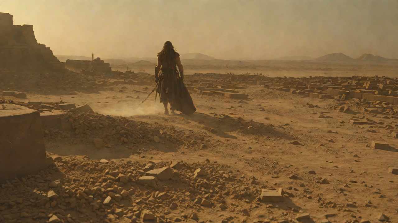 The Grave-Dust Death from "Conan the Barbarian". The Grave-Dust Death Rexor rides down the wounded Conan at the burial mound, confident of the kill.
