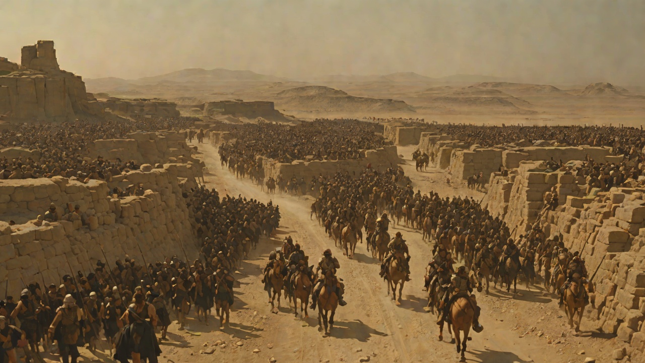 The Pilgrim Track from "Conan the Barbarian". The Pilgrim Track Conan leaves the beaten route and rides beside a column of pilgrims who chant toward the Mountain of Power.