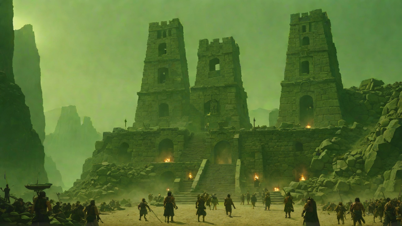 The Profaned Shrine from "Conan the Barbarian". The Profaned Shrine Three thieves climb the Tower of the Black Serpent and enter a temple lit by green fire.