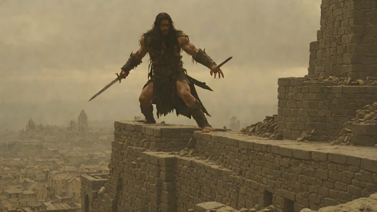 The Parapet Guardian from "Conan the Barbarian". The Parapet Guardian Conan reaches the tower's rim and a scaly, hooded creature rushes at him.