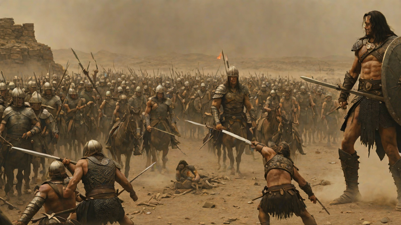 The Armoured Raid-Leader from "Conan the Barbarian". The Armoured Raid-Leader A giant horseman watches the destruction of the Cimmerian village from a hillock.