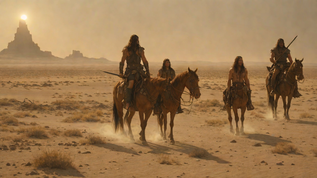 The Wandering South from "Conan the Barbarian". The Wandering South Conan crosses the steppe with his new companion Subotai, the two of them living on fish and small game.